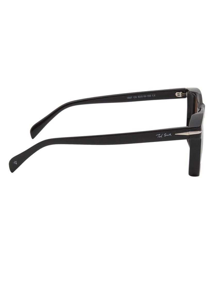 ted smith iconic uv protection black & brown sunglasses for mens womens - 21731653 - Standard Image - 4
