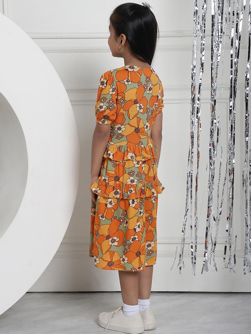 girls floral print dress - 21731668 - Standard Image - 4