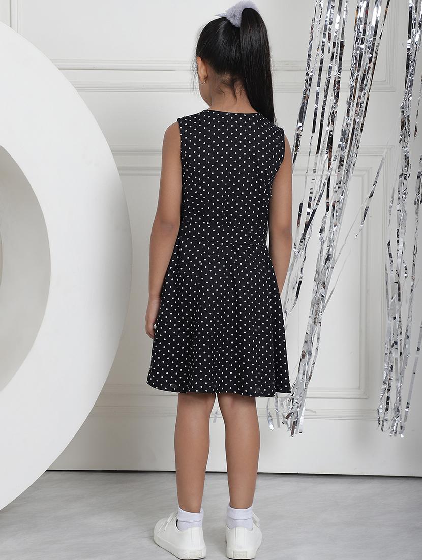 girls polka dot sleeveless regular fit a-line dress - 21731737 - Standard Image - 4