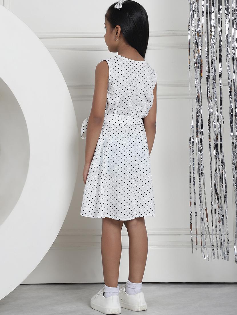 girls polka dot sleeveless regular fit a-line dress - 21731738 - Standard Image - 4