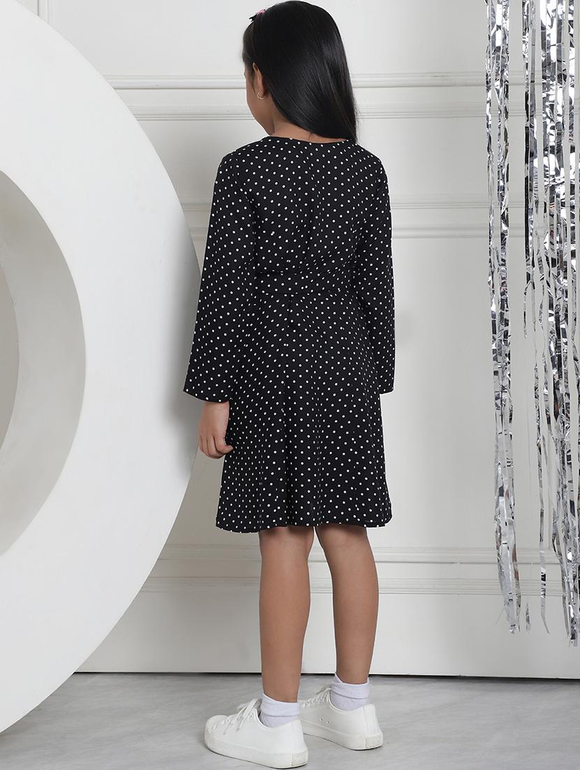 girls polka dot long sleeve regular fit dress - 21731791 - Standard Image - 4
