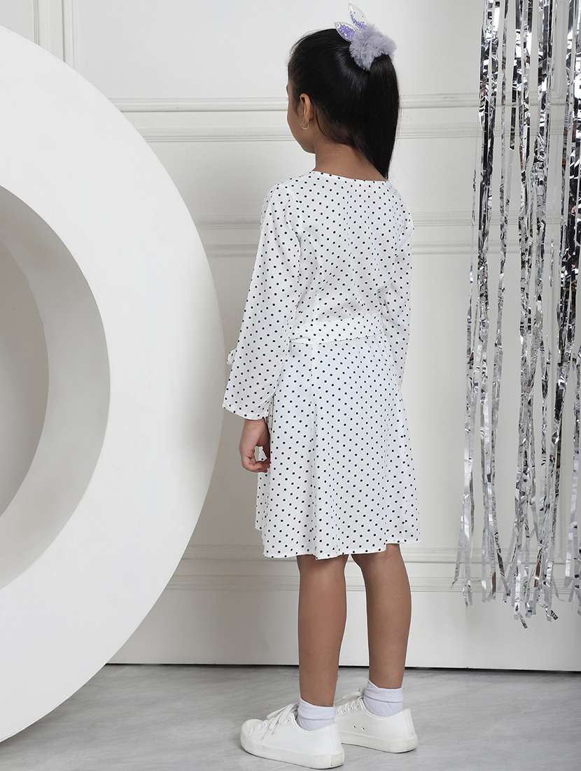 girls polka dot long sleeve regular fit dress - 21731792 -  Standard Image - 4