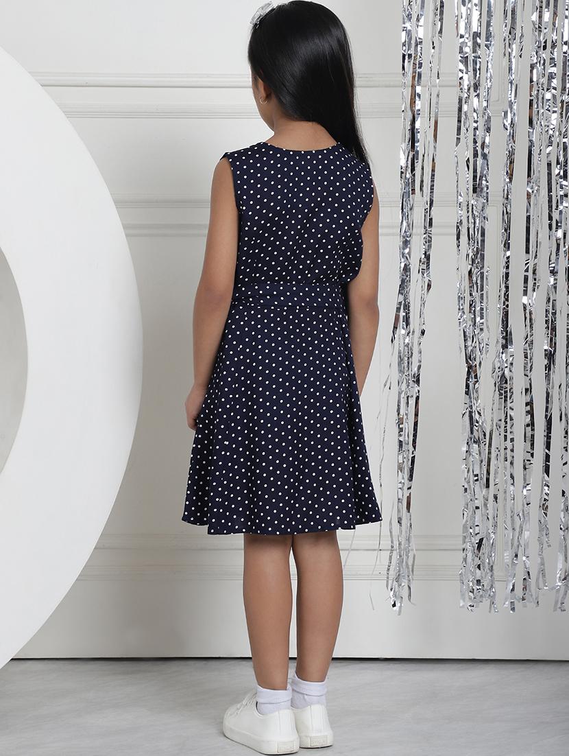 girls polka dot sleeveless regular fit a-line dress - 21731818 - Standard Image - 4