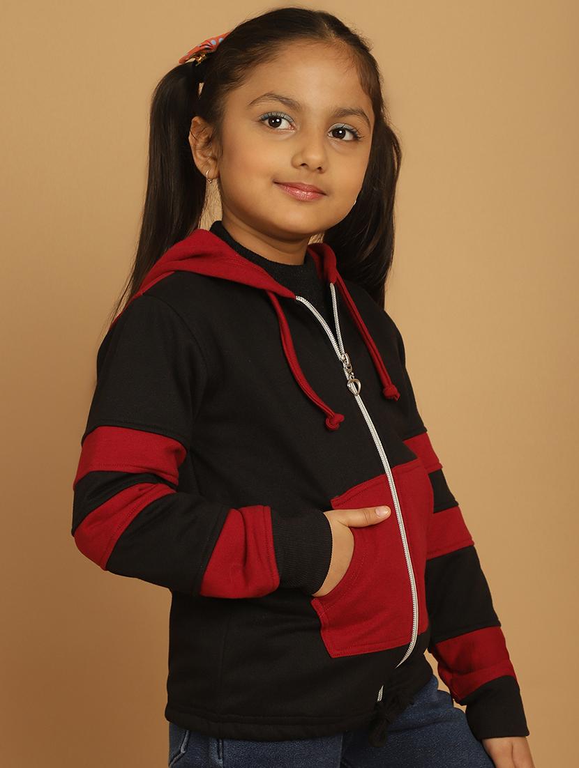 girls color block long sleeve sweatshirt - 21731956 -  Standard Image - 1
