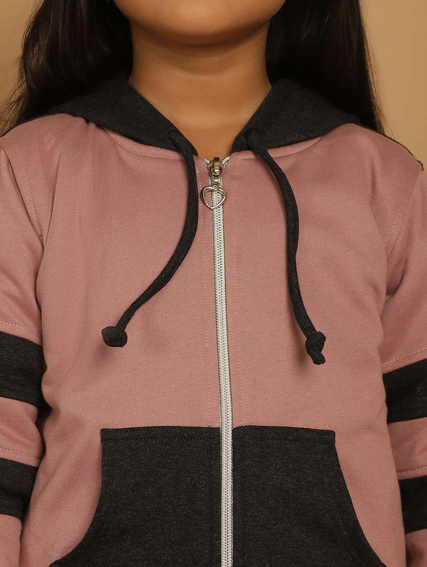 girls color block long sleeve sweatshirt - 21731958 - Standard Image - 6