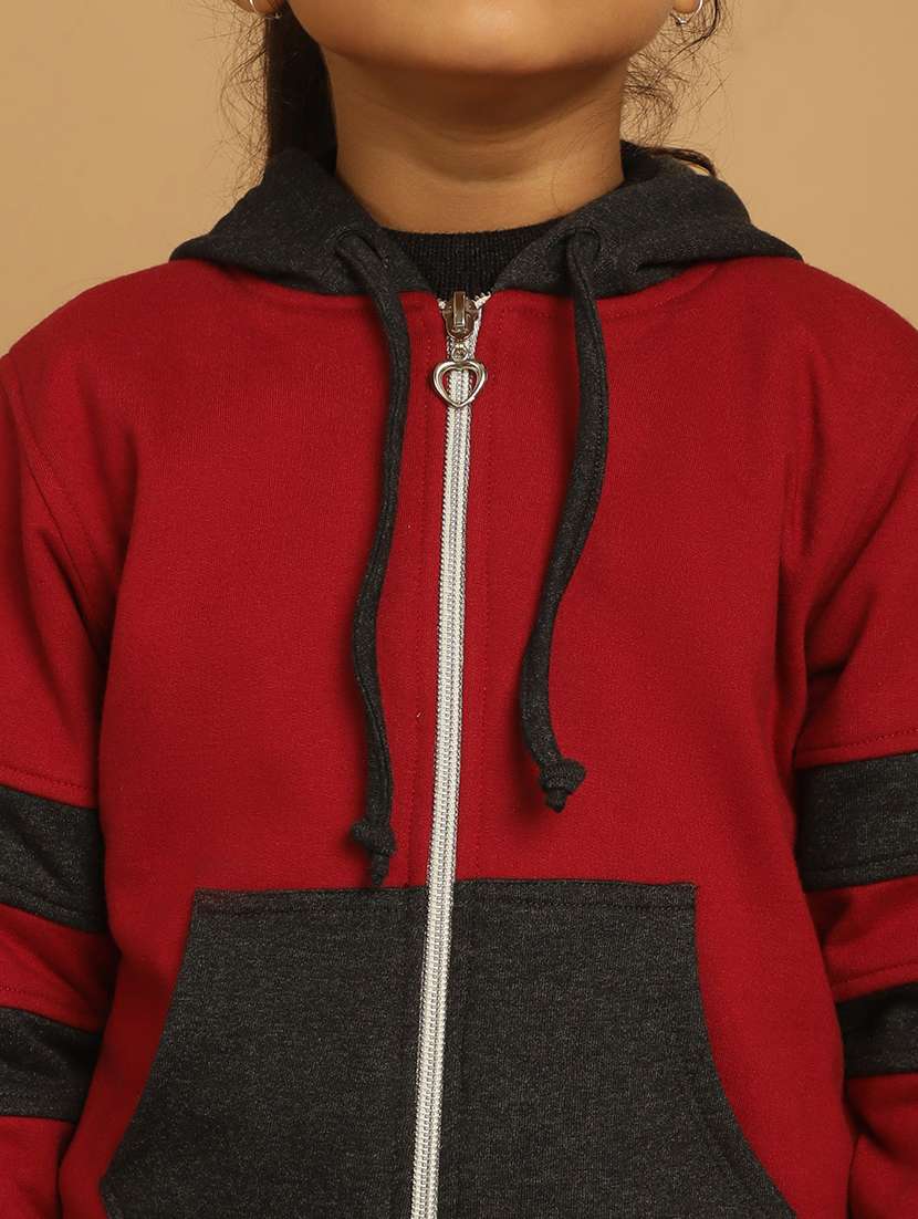 girls color block long sleeve sweatshirt - 21731959 -  Standard Image - 6