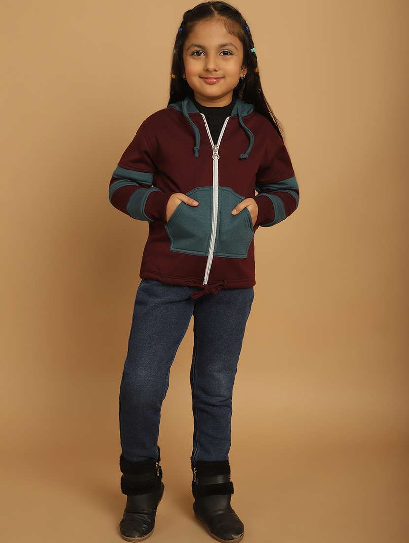 girls color block long sleeve sweatshirt - 21731960 - Standard Image - 4