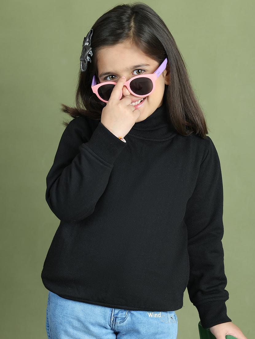 girls solid long sleeve sweatshirt - 21731974 - Standard Image - 4