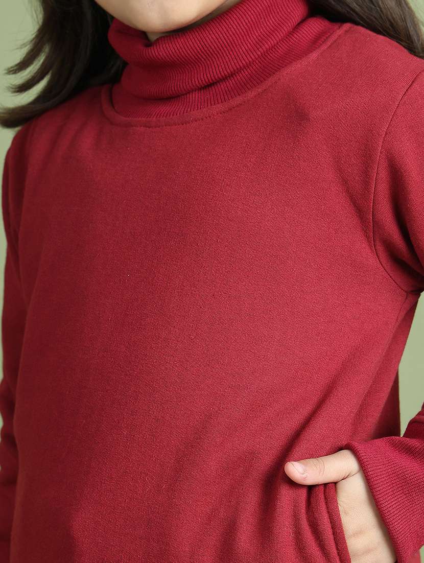 girls solid long sleeve sweatshirt - 21731976 -  Standard Image - 6