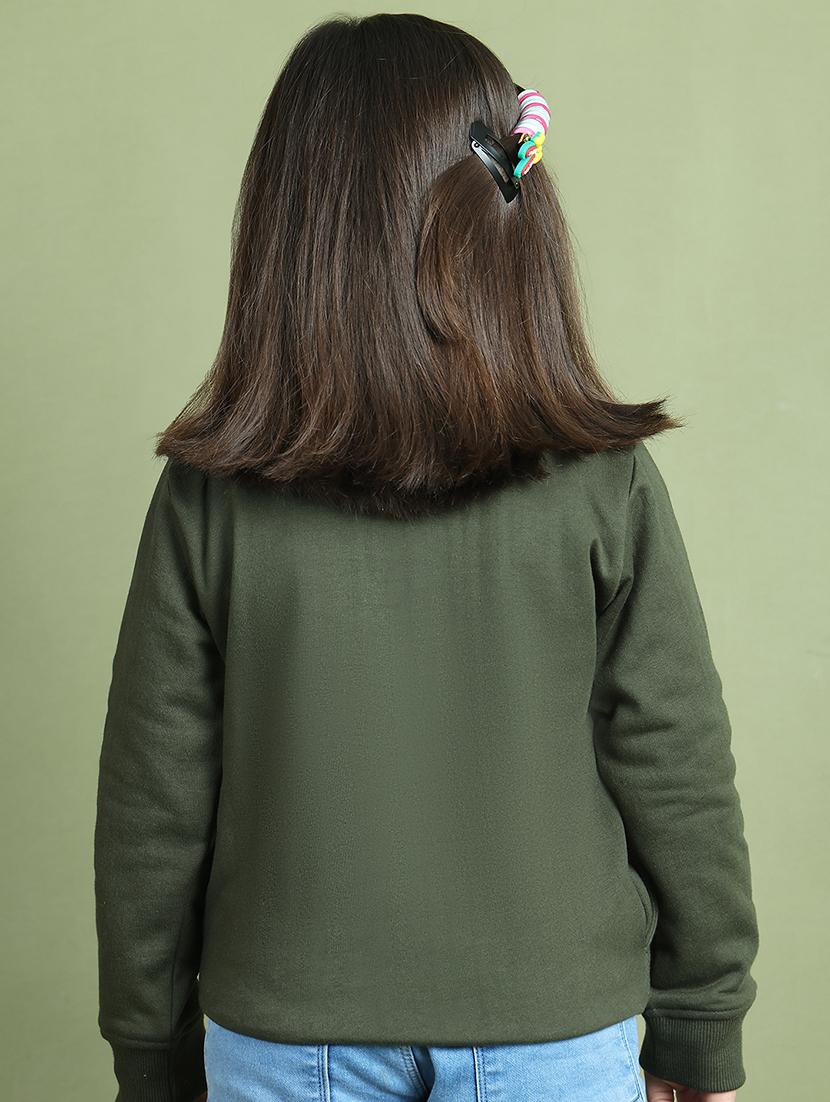 girls solid long sleeve sweatshirt - 21731977 - Standard Image - 4