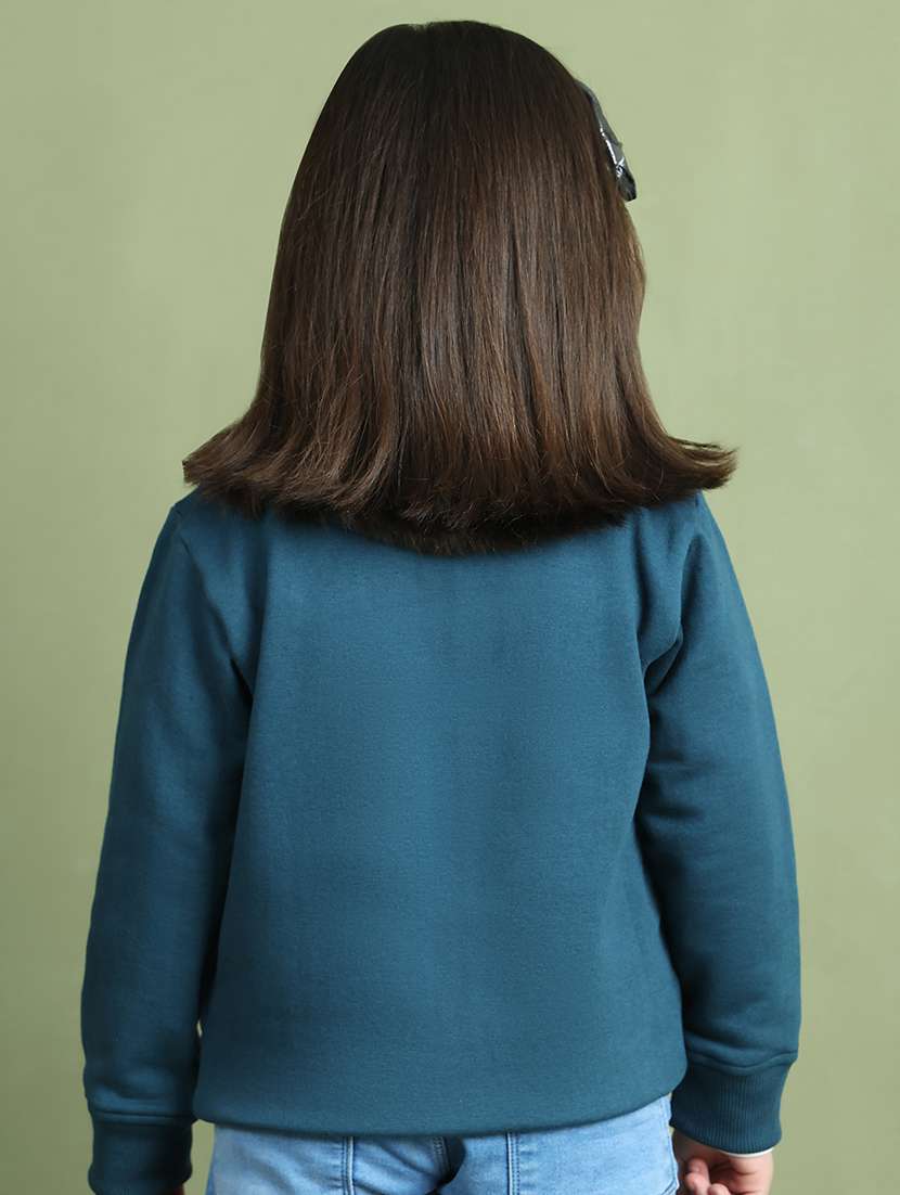 girls solid long sleeve sweatshirt - 21731978 - Standard Image - 4