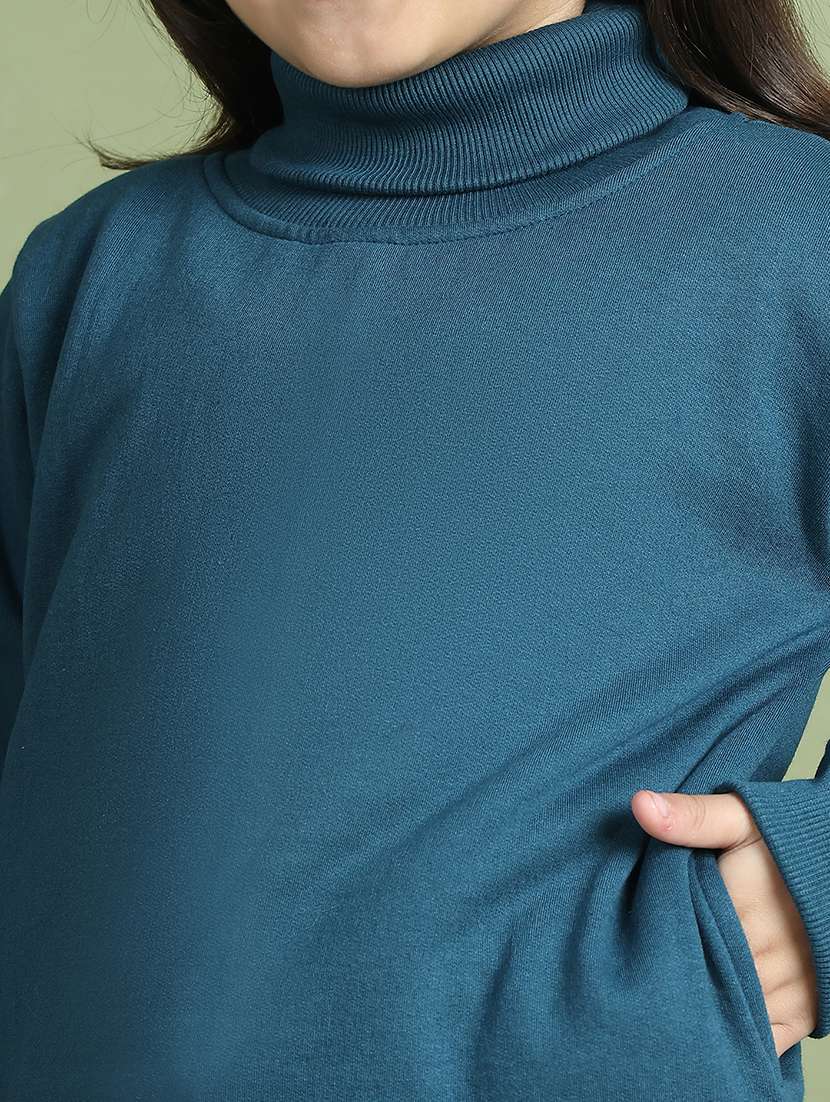 girls solid long sleeve sweatshirt - 21731978 - Standard Image - 6