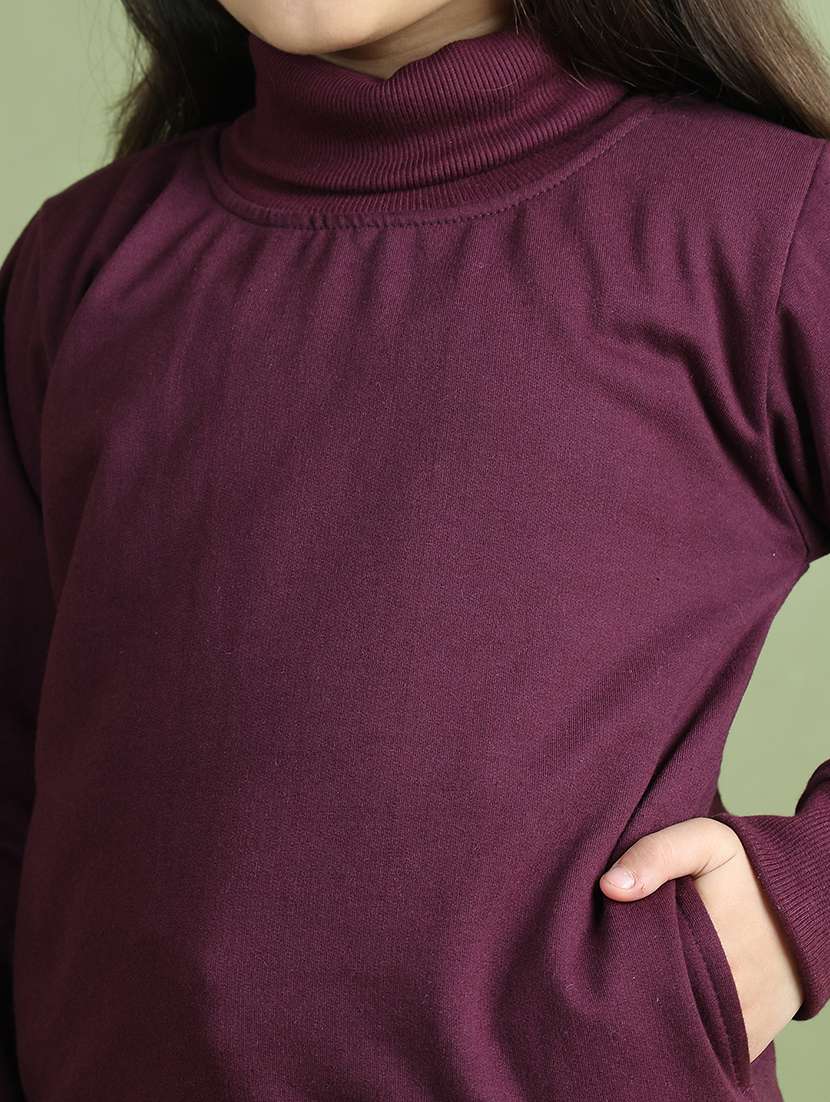 girls solid long sleeve sweatshirt - 21731979 - Standard Image - 6