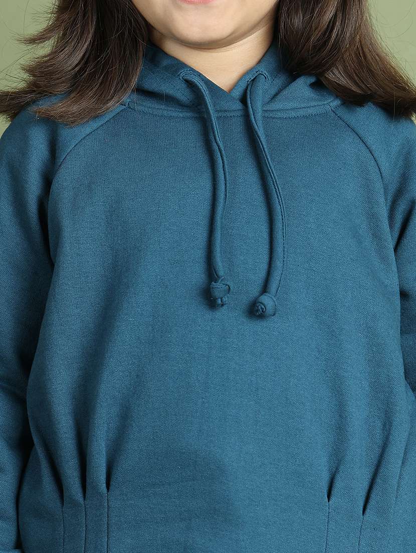 girls solid long sleeve sweatshirt - 21731981 -  Standard Image - 6