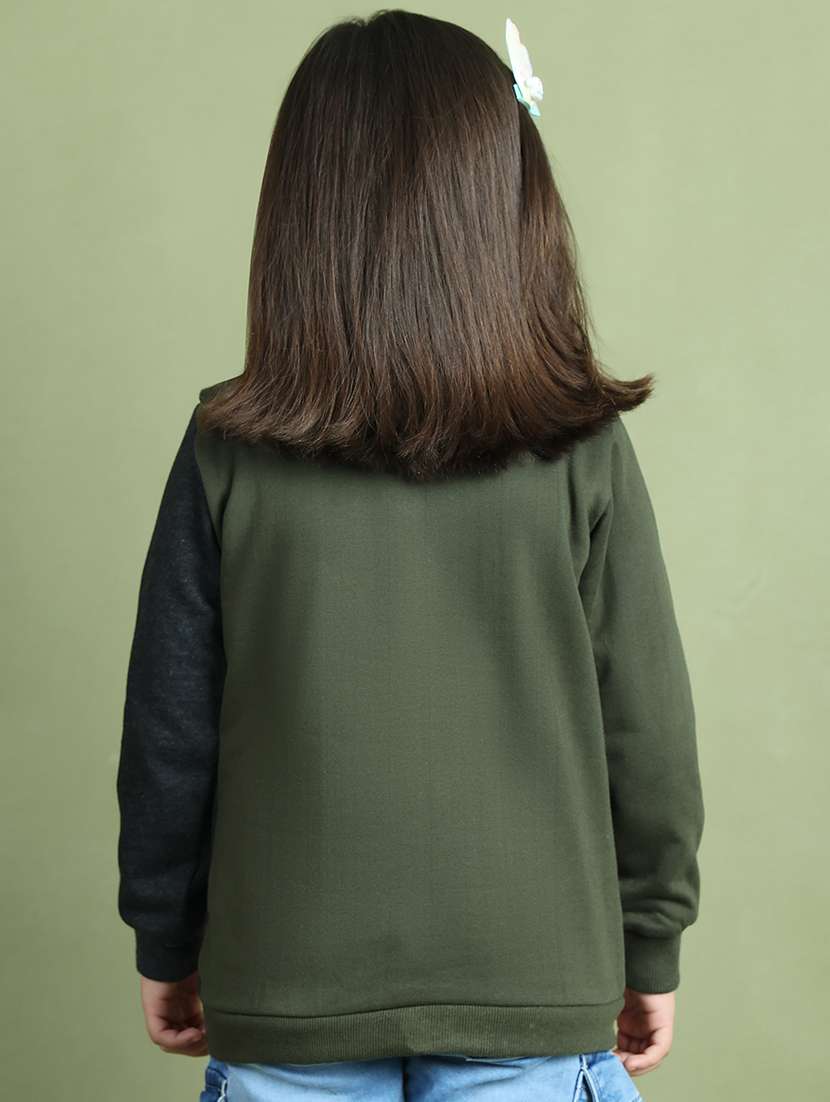 girls color block long sleeve sweatshirt - 21731982 - Standard Image - 4