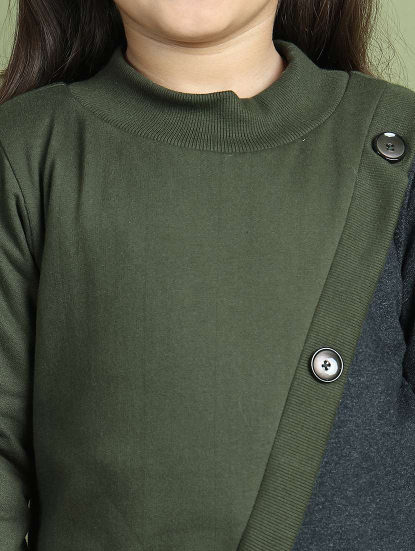 girls color block long sleeve sweatshirt - 21731982 - Standard Image - 6