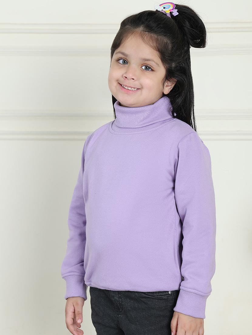 girls solid long sleeve sweatshirt - 21731988 - Standard Image - 1