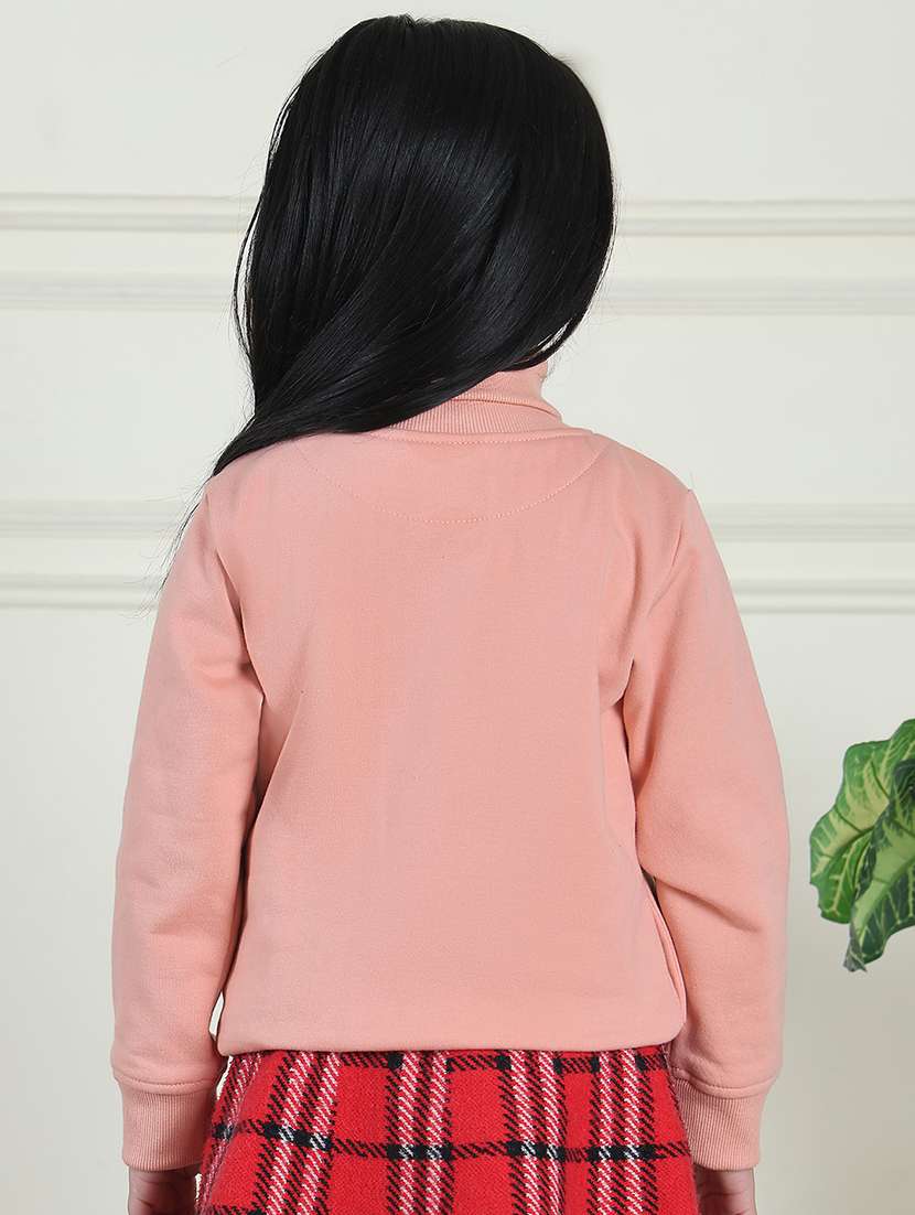 girls solid long sleeve sweatshirt - 21731989 - Standard Image - 4