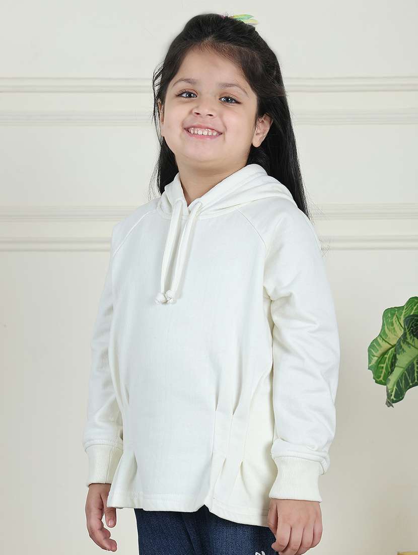 girls solid long sleeve sweatshirt - 21731990 -  Standard Image - 1