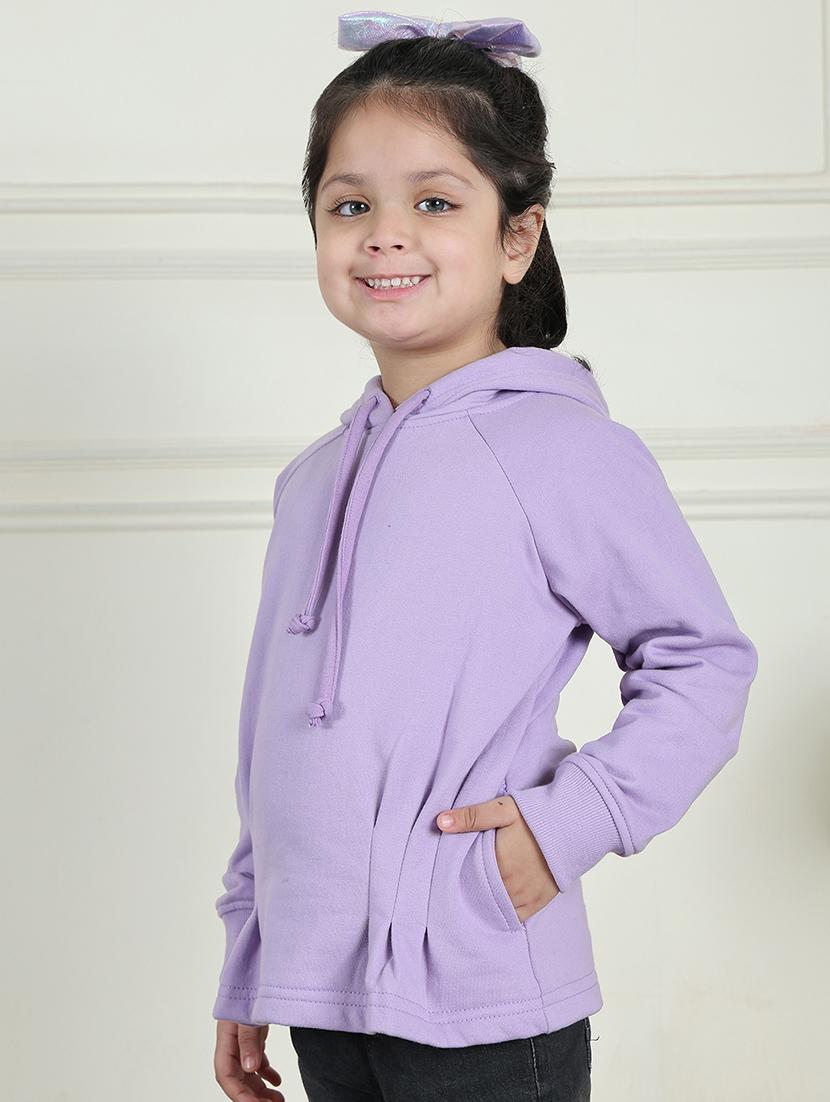 girls solid long sleeve sweatshirt - 21731992 - Standard Image - 1