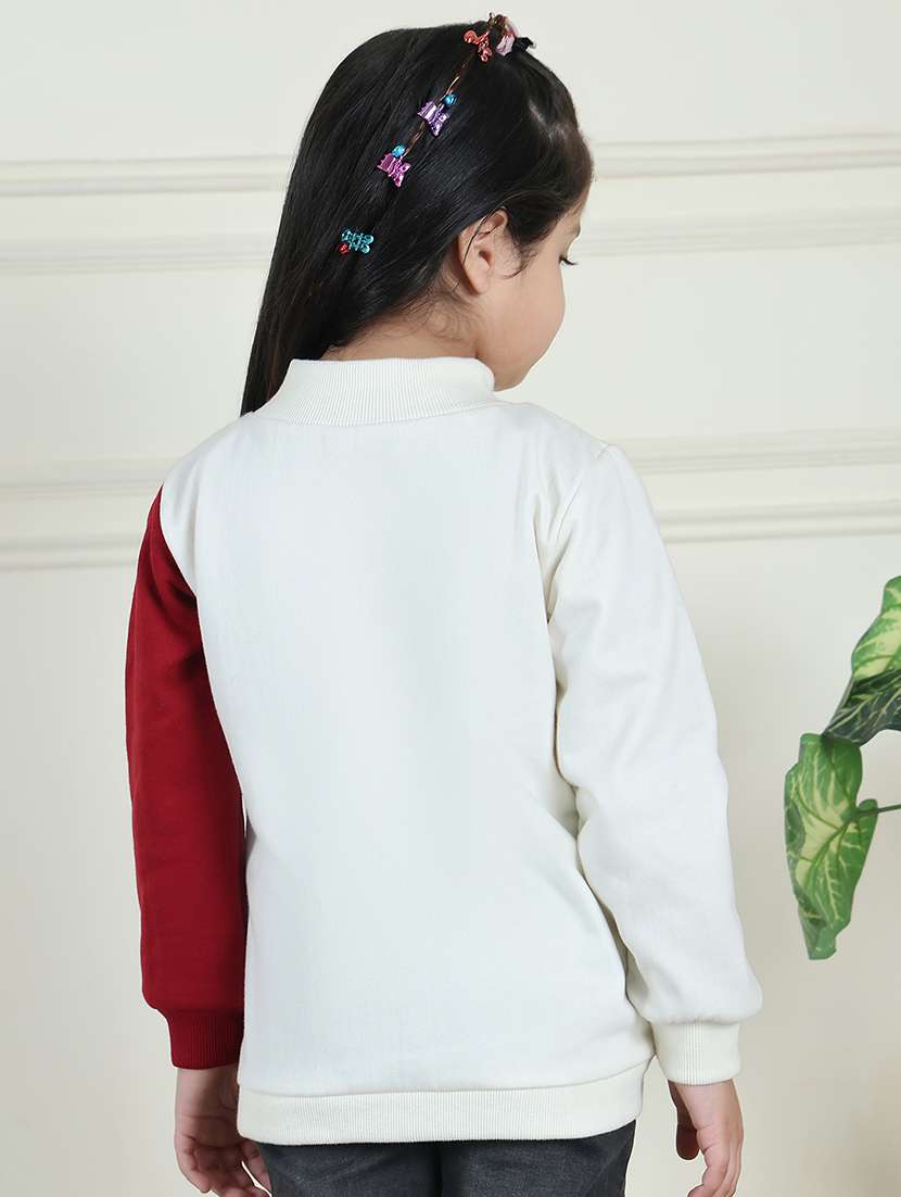 girls color block long sleeve sweatshirt - 21731994 -  Standard Image - 4