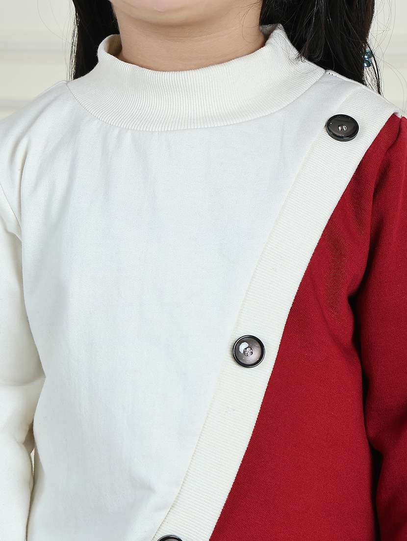 girls color block long sleeve sweatshirt - 21731994 -  Standard Image - 6