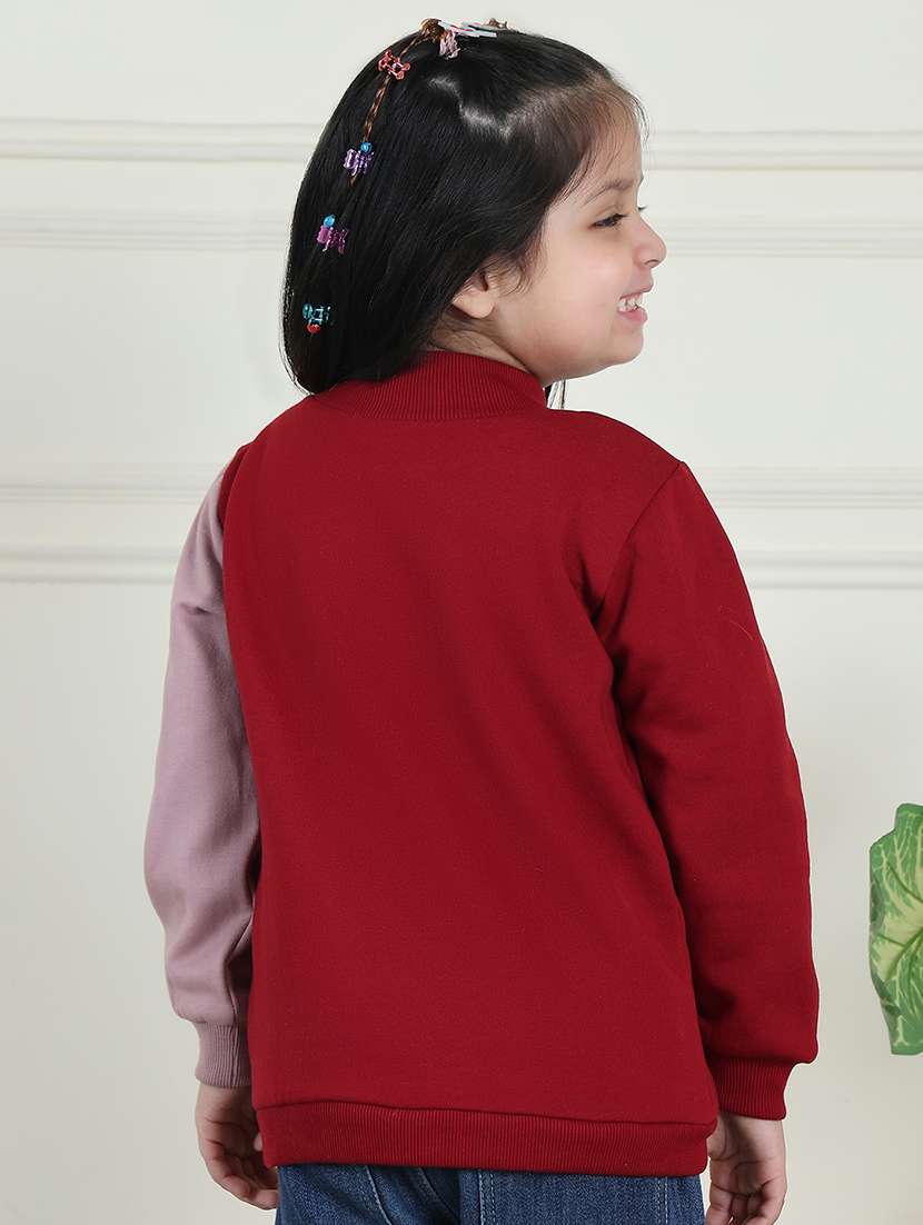girls color block long sleeve sweatshirt - 21731995 - Standard Image - 4