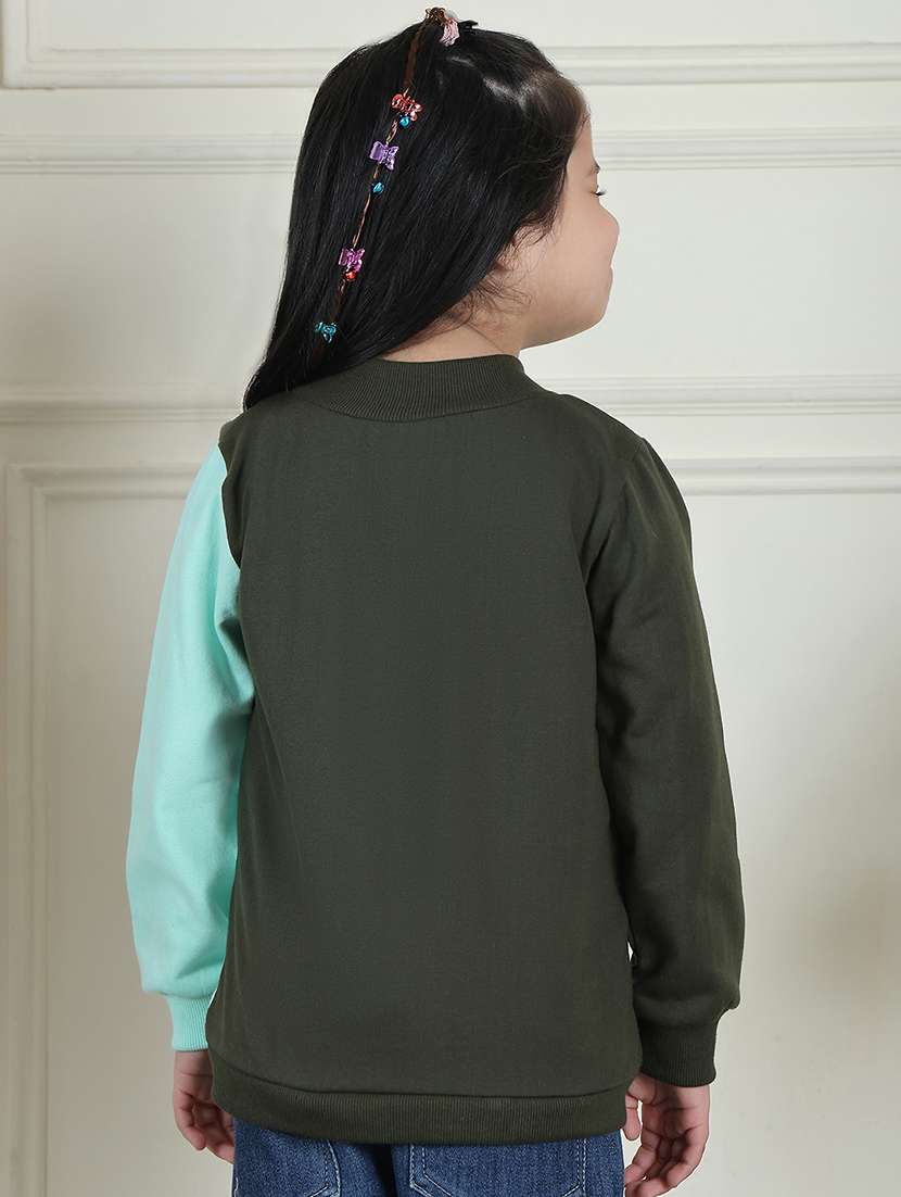 girls color block long sleeve sweatshirt - 21731996 -  Standard Image - 4