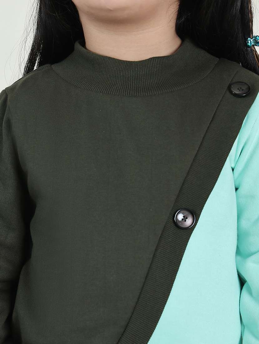 girls color block long sleeve sweatshirt - 21731996 -  Standard Image - 6