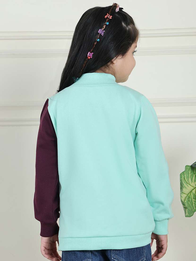 girls color block long sleeve sweatshirt - 21731997 -  Standard Image - 4