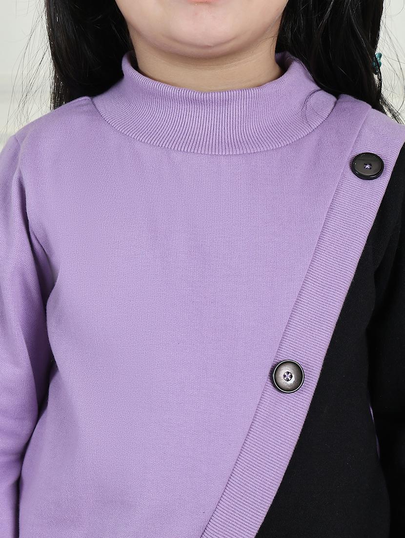 girls color block long sleeve sweatshirt - 21731998 - Standard Image - 6