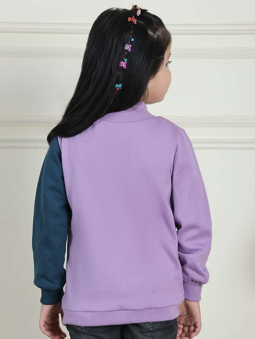 girls color block long sleeve sweatshirt - 21731999 - Standard Image - 4