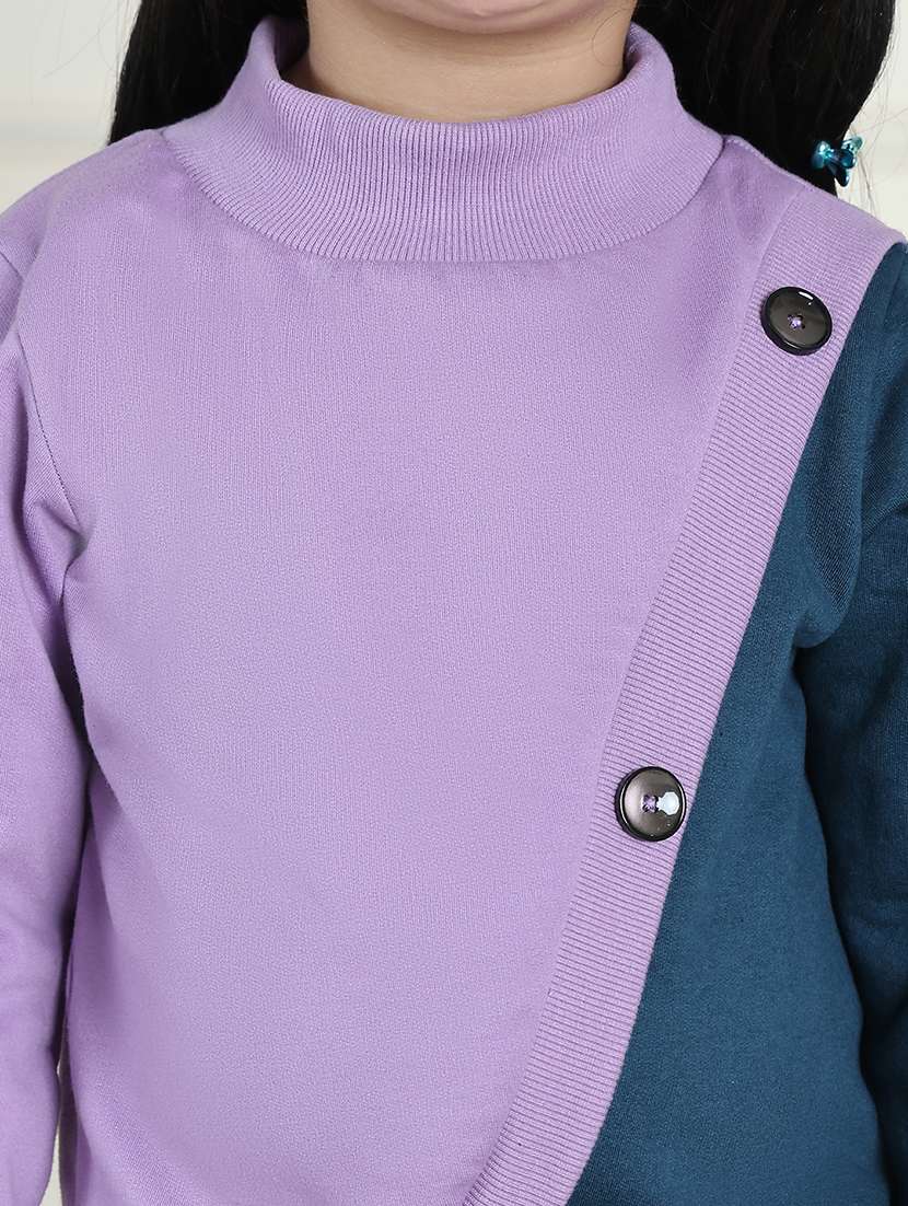 girls color block long sleeve sweatshirt - 21731999 - Standard Image - 6
