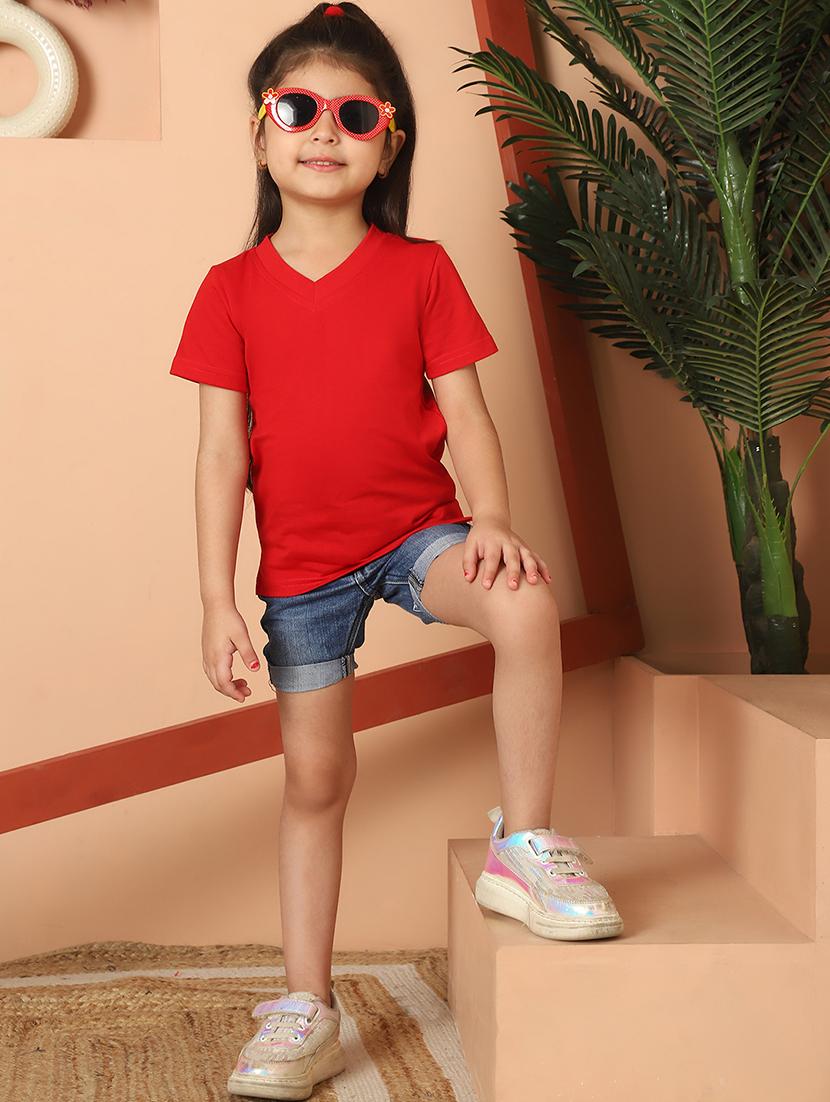 girls solid short sleeve tee - 21732012 - Standard Image - 4