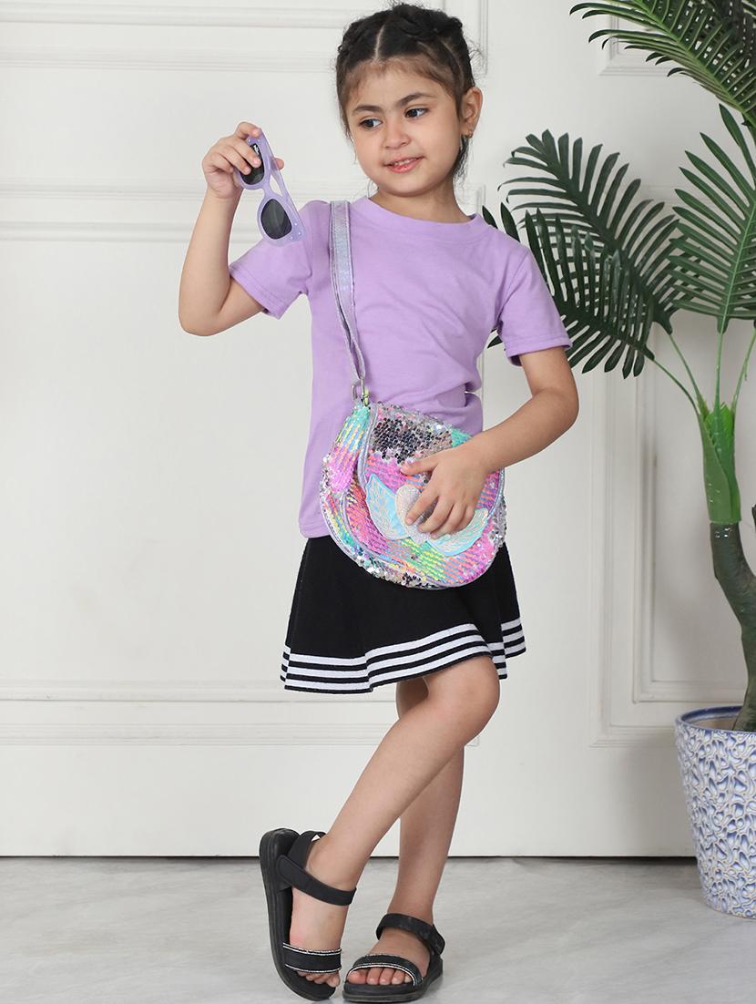 girls solid short sleeve tee - 21732025 - Standard Image - 4