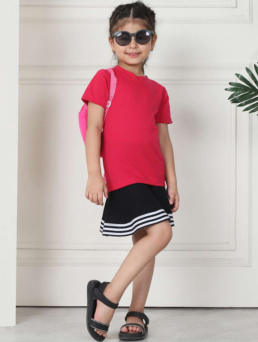 girls solid short sleeve tee - 21732026 - Standard Image - 4