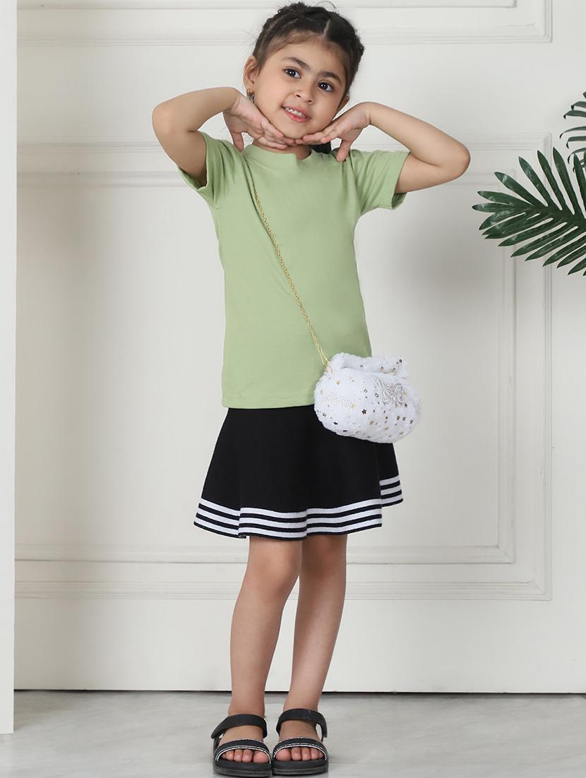 girls solid short sleeve tee - 21732027 - Standard Image - 4