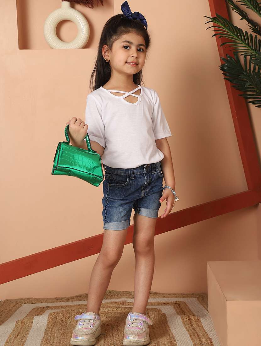girls solid short sleeve top - 21732061 -  Standard Image - 4