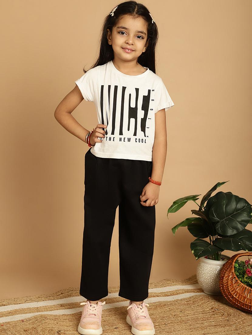 girls solid mid rise trouser - 21732073 - Standard Image - 4