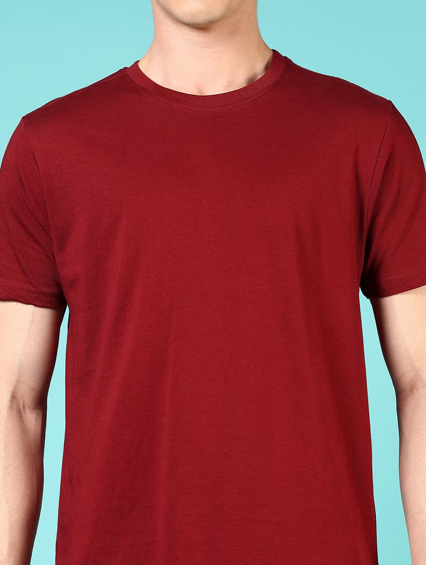 men solid short sleeve regular fit t-shirt - 21732140 - Standard Image - 4