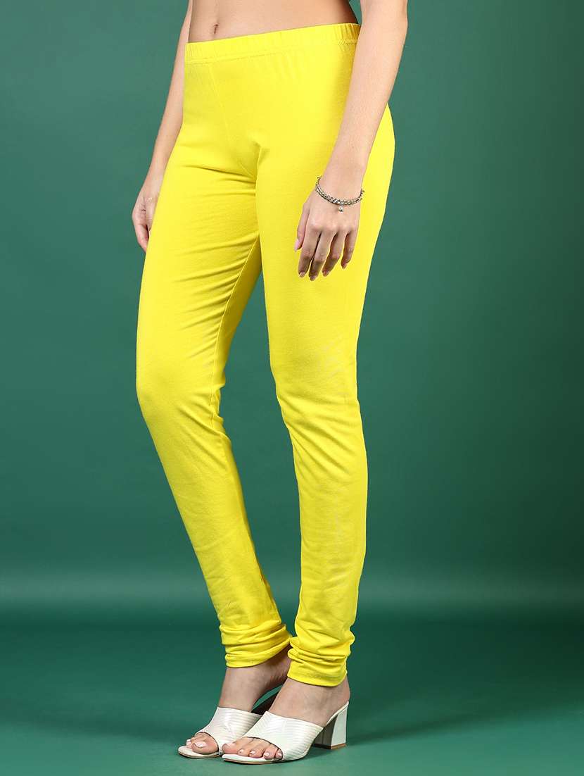women solid mid rise full length legging - 21732155 -  Standard Image - 1