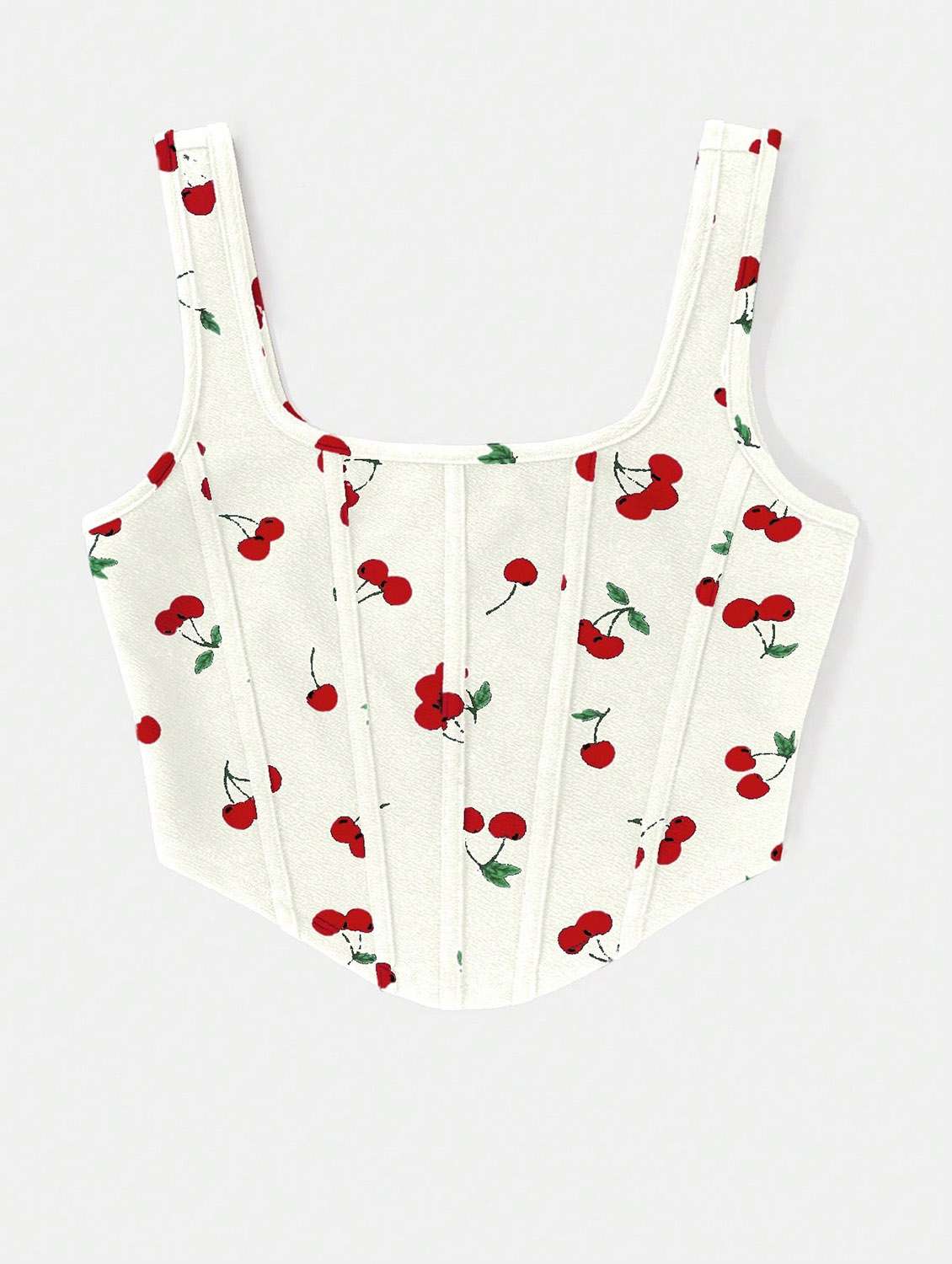 women printed corset crop top - 21732297 - Standard Image - 1