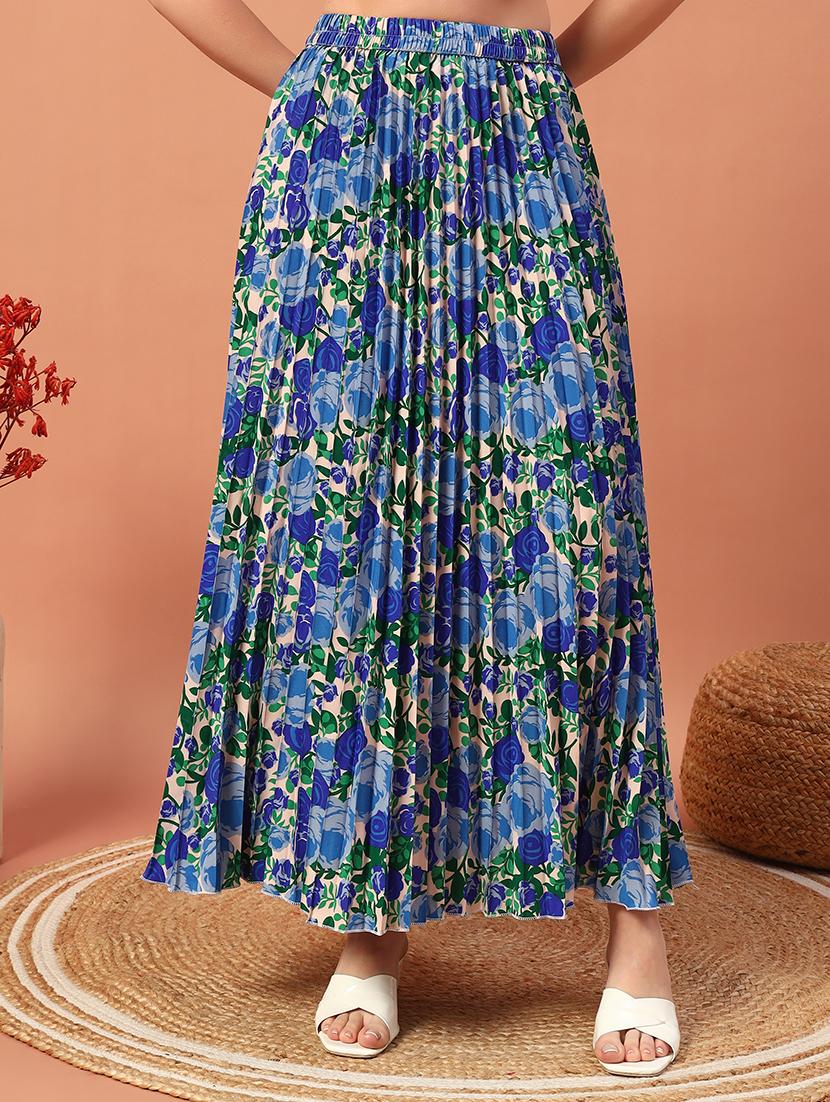 women floral print long skirt - 21732386 -  Zoom Image - 0