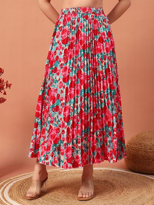 women floral print long skirt - 21732388 -  Standard Image - 0