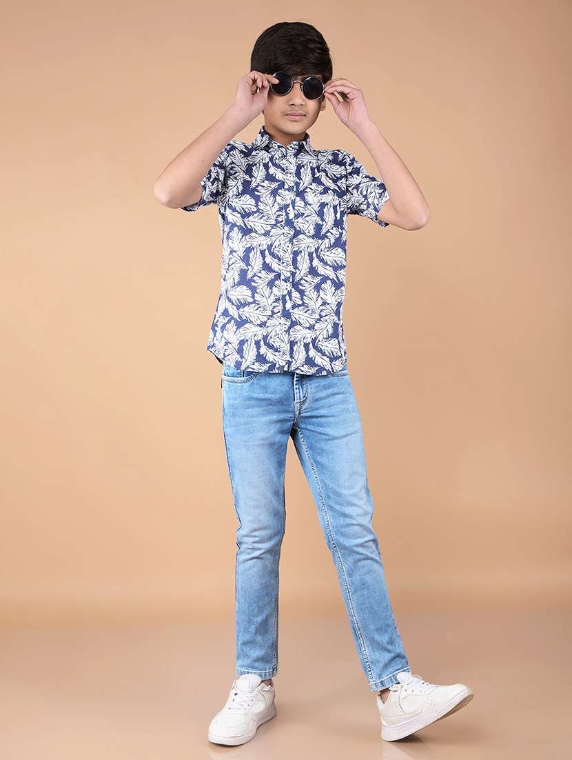 boys washed mid rise denim jeans - 21732553 -  Standard Image - 4