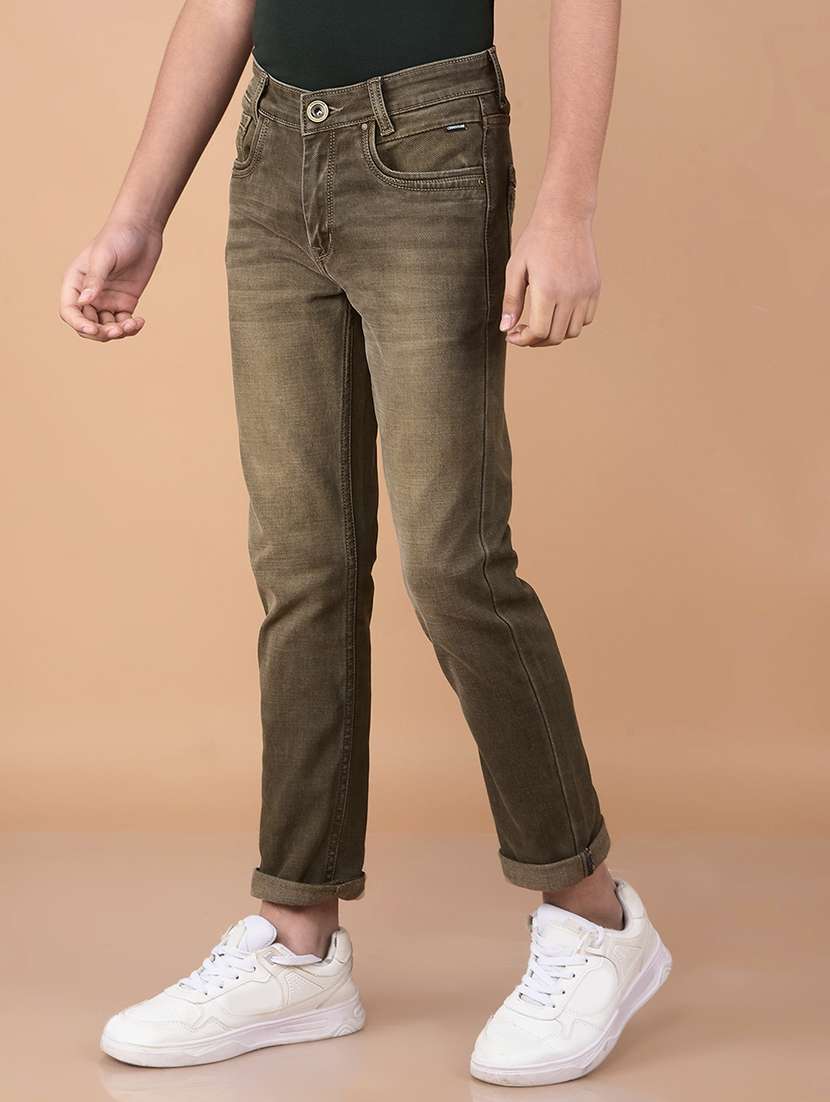 boys mid rise washed jeans - 21732555 -  Standard Image - 1