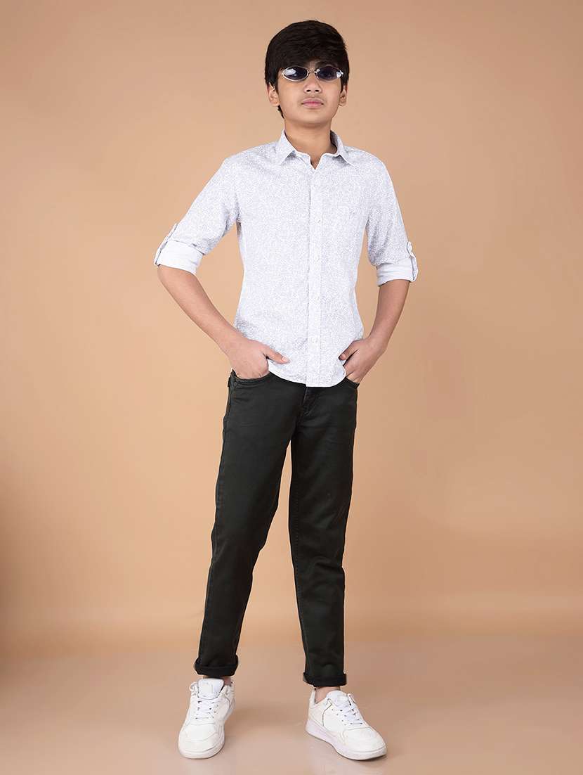 boys mid rise plain jeans - 21732556 -  Standard Image - 4