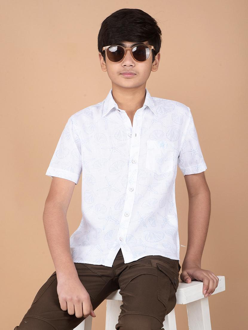 boys printed short sleeve shirt - 21732572 -  Zoom Image - 0