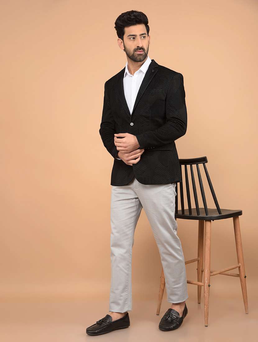 women solid single breasted casual blazer - 21732587 -  Standard Image - 4