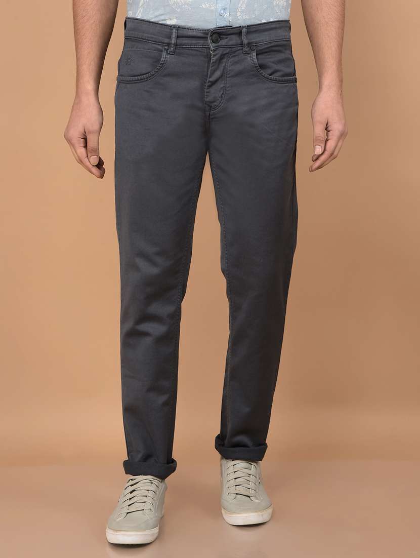grey cotton blend jeans